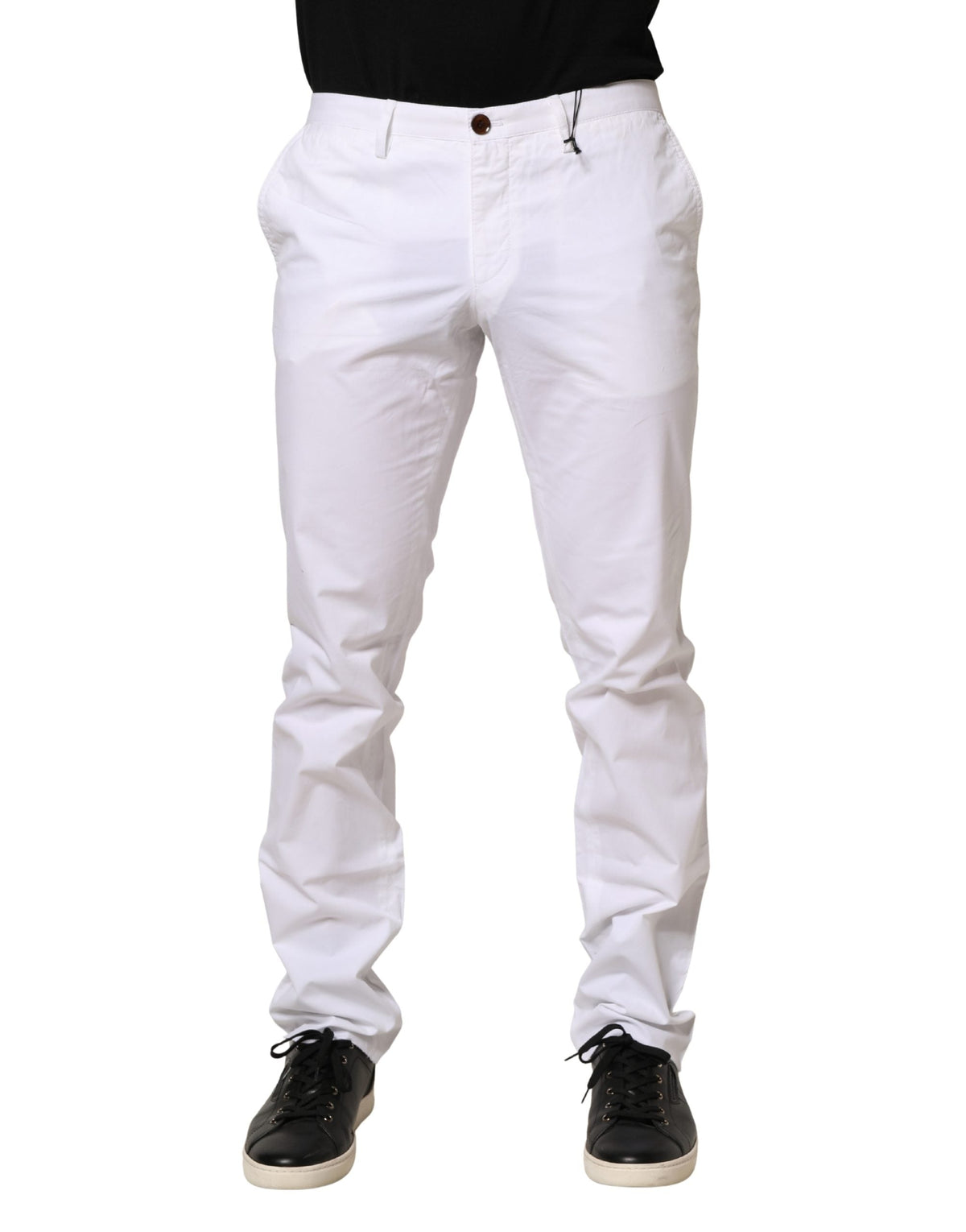 2026 New Arrival Hugo Boss White Mid Waist Skinny Chino Casual Trouser Pants