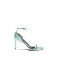 2026 New Arrival Tom Ford Blue Calf Leather Bos Taurus Stiletto Heel Sandals