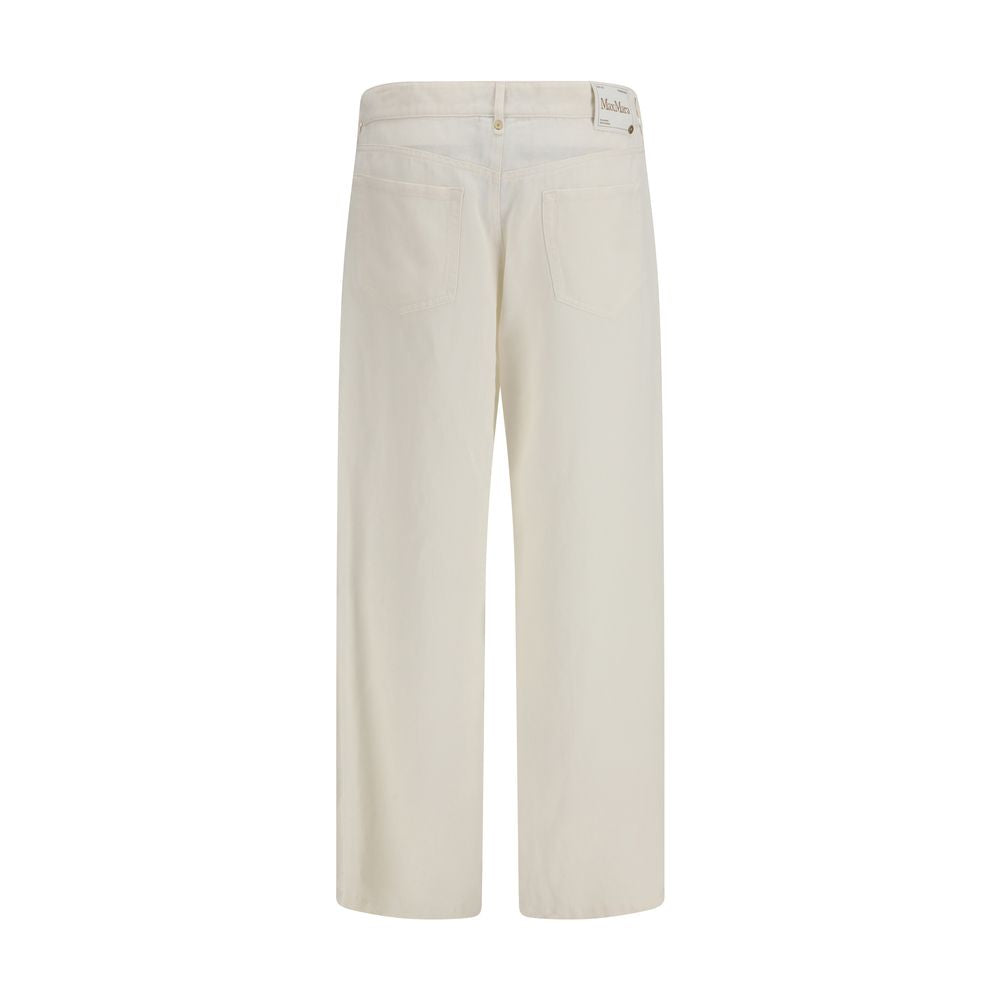 2026 New Arrival 'S Max Mara Beige Cotton Casual Pants