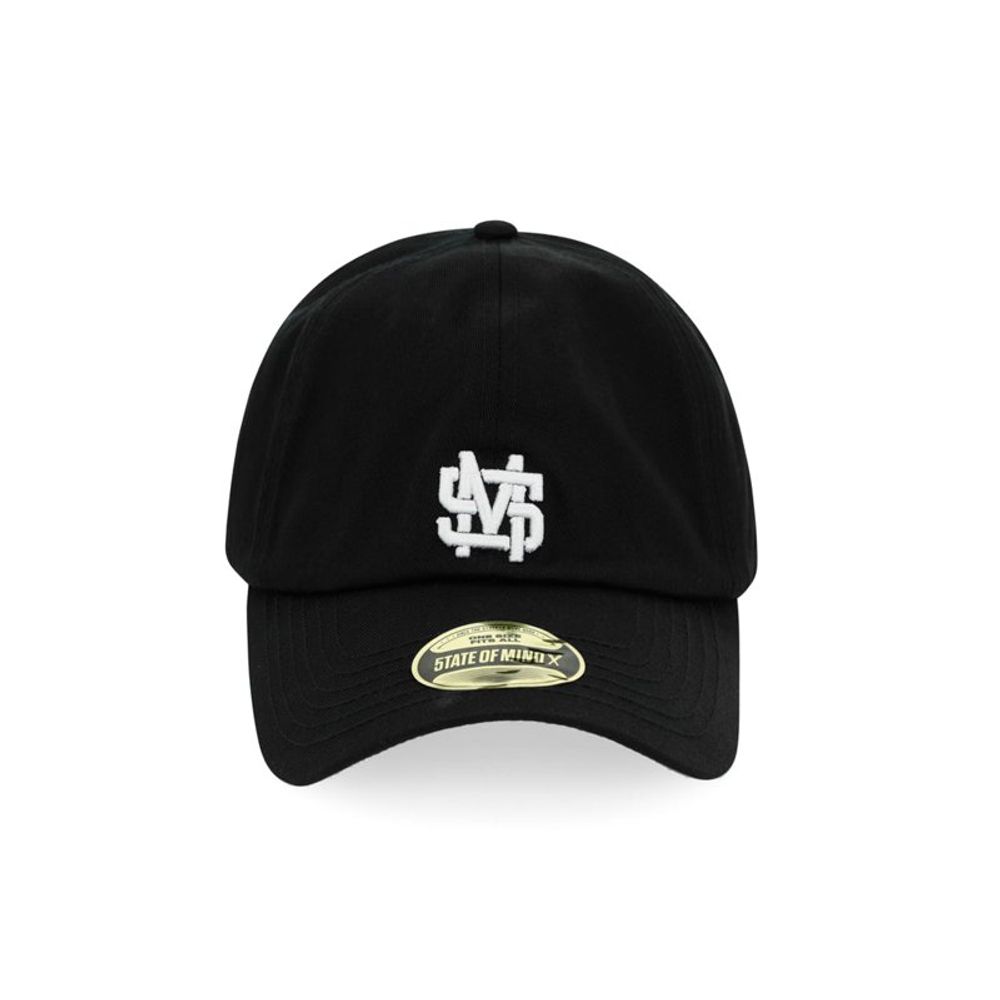 2026 New Arrival 5TATE OF MIND Black Cotton Cap (Baseball Hat)
