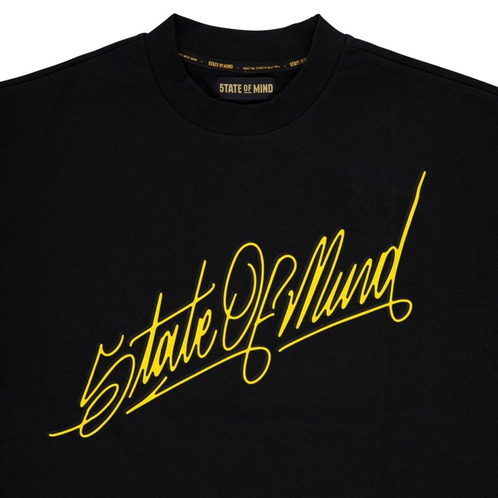2026 New Arrival 5TATE OF MIND Black Cotton T-Shirt