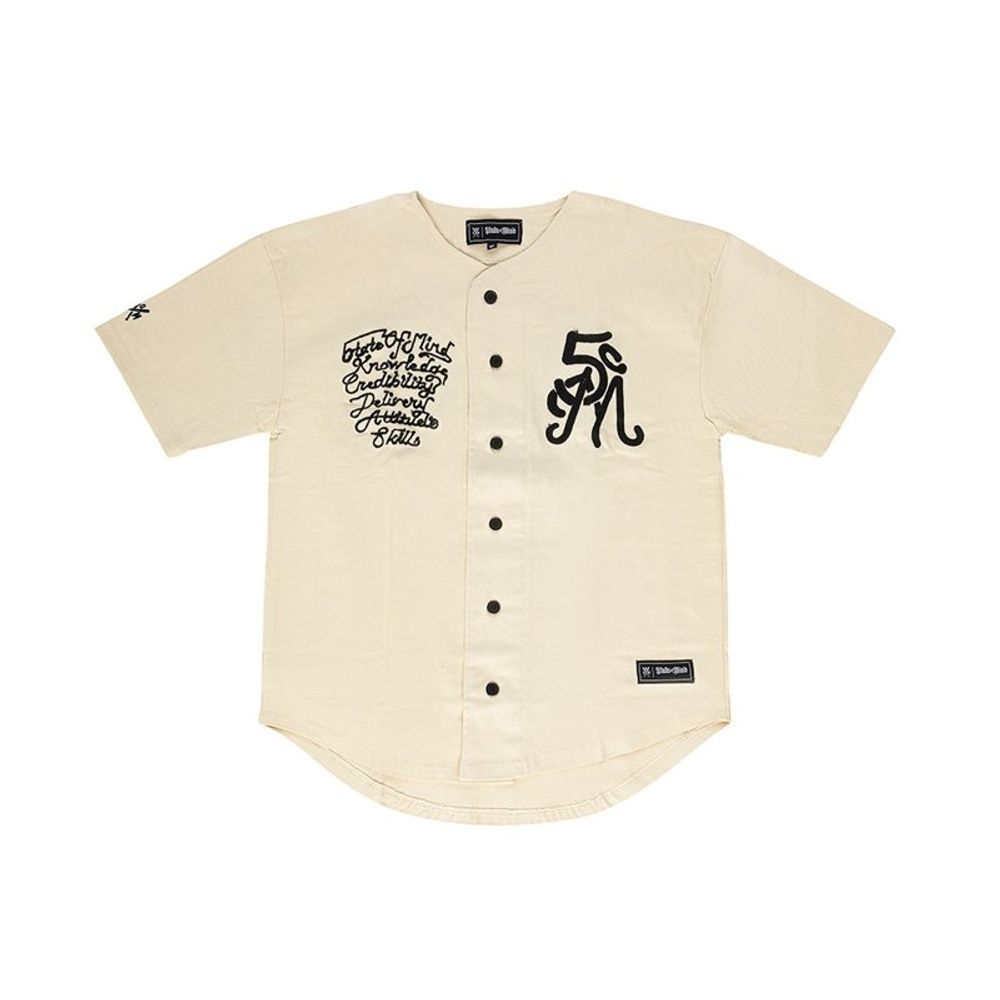 2026 New Arrival 5TATE OF MIND White Cotton Shortsleeve Shirt