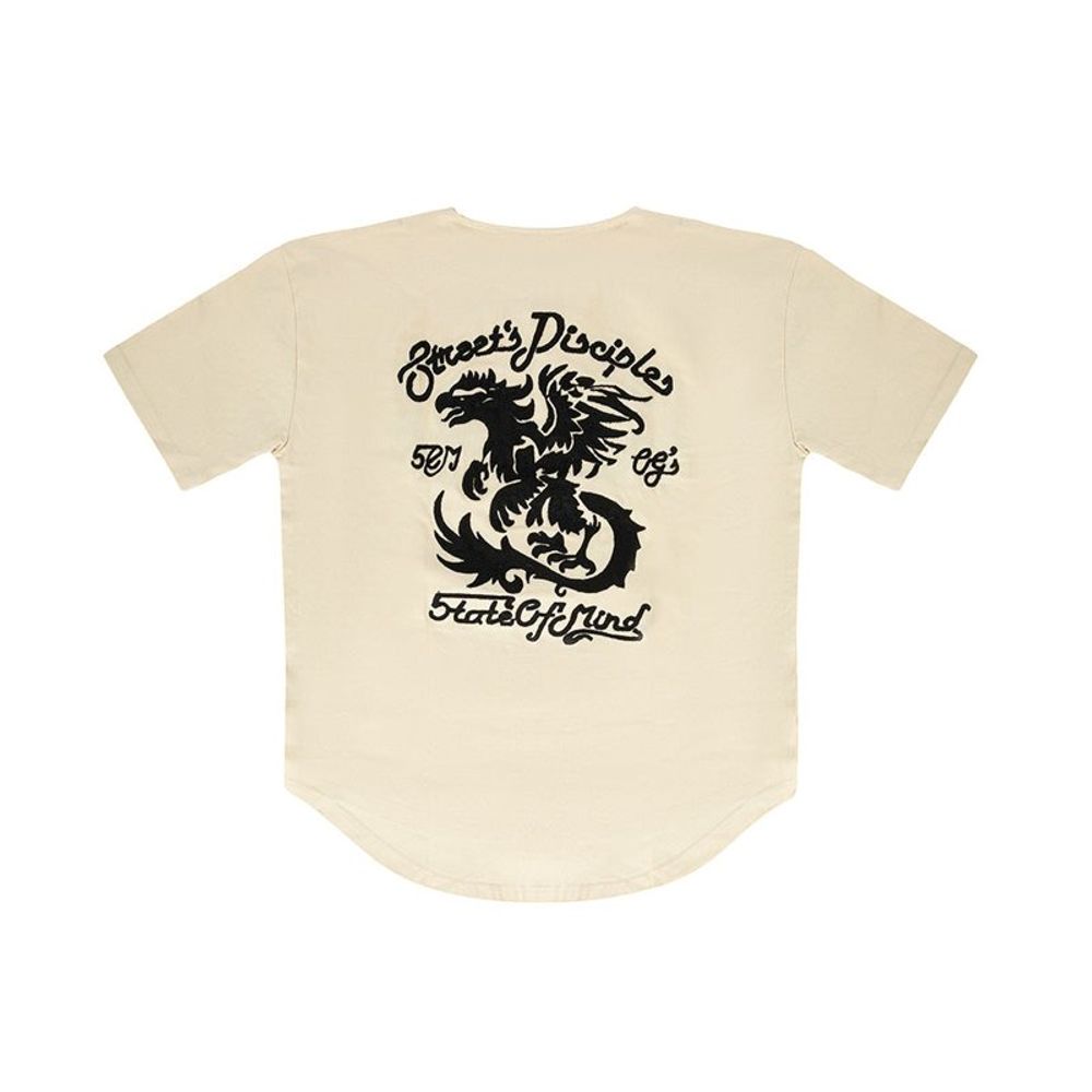 2026 New Arrival 5TATE OF MIND White Cotton Shortsleeve Shirt