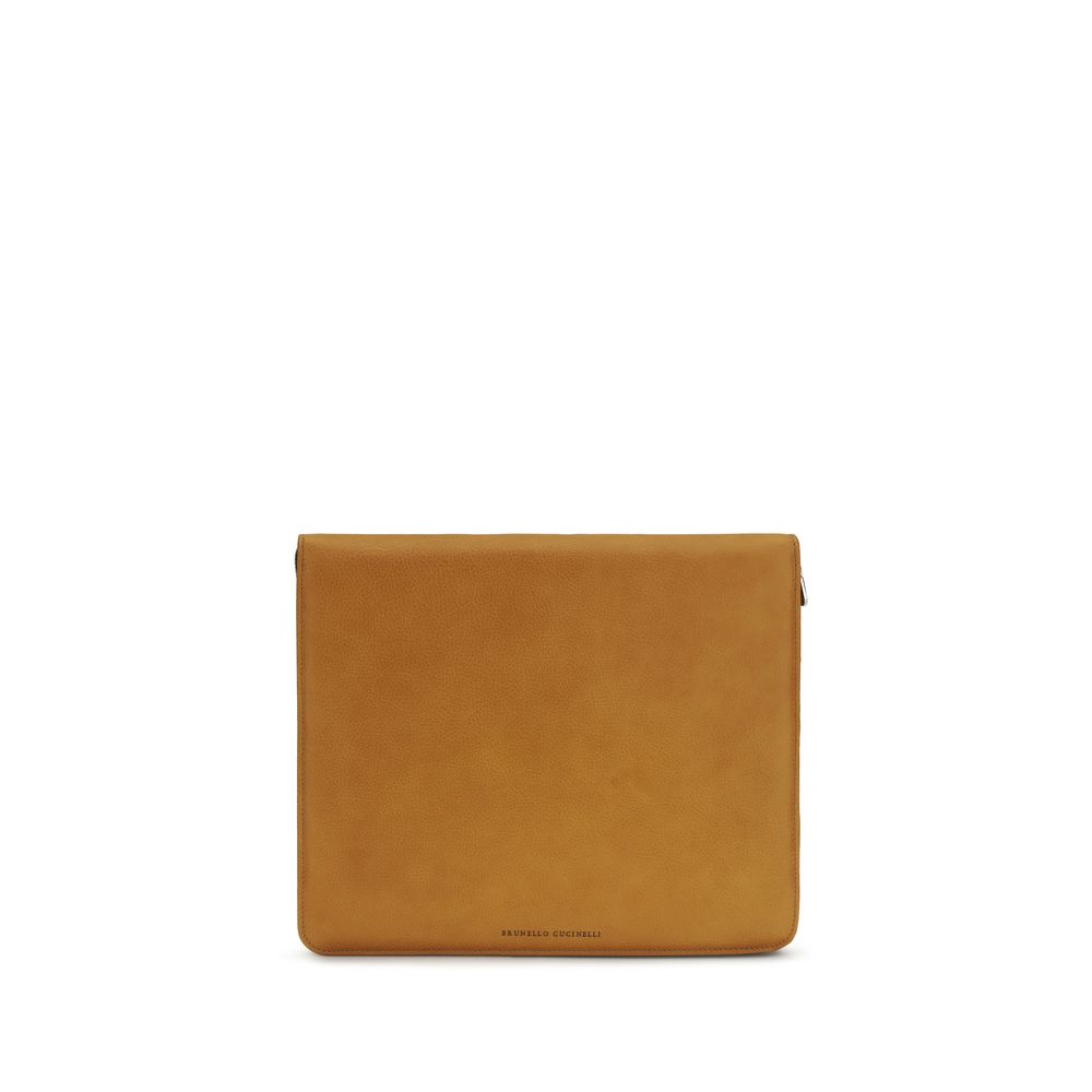 2026 New Arrival Brunello Cucinelli Brown Calf Leather Bos Taurus Wallet
