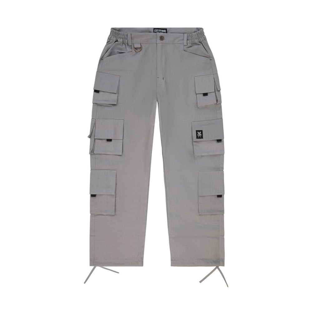 2026 New Arrival 5TATE OF MIND Gray Cotton Cargo Pants