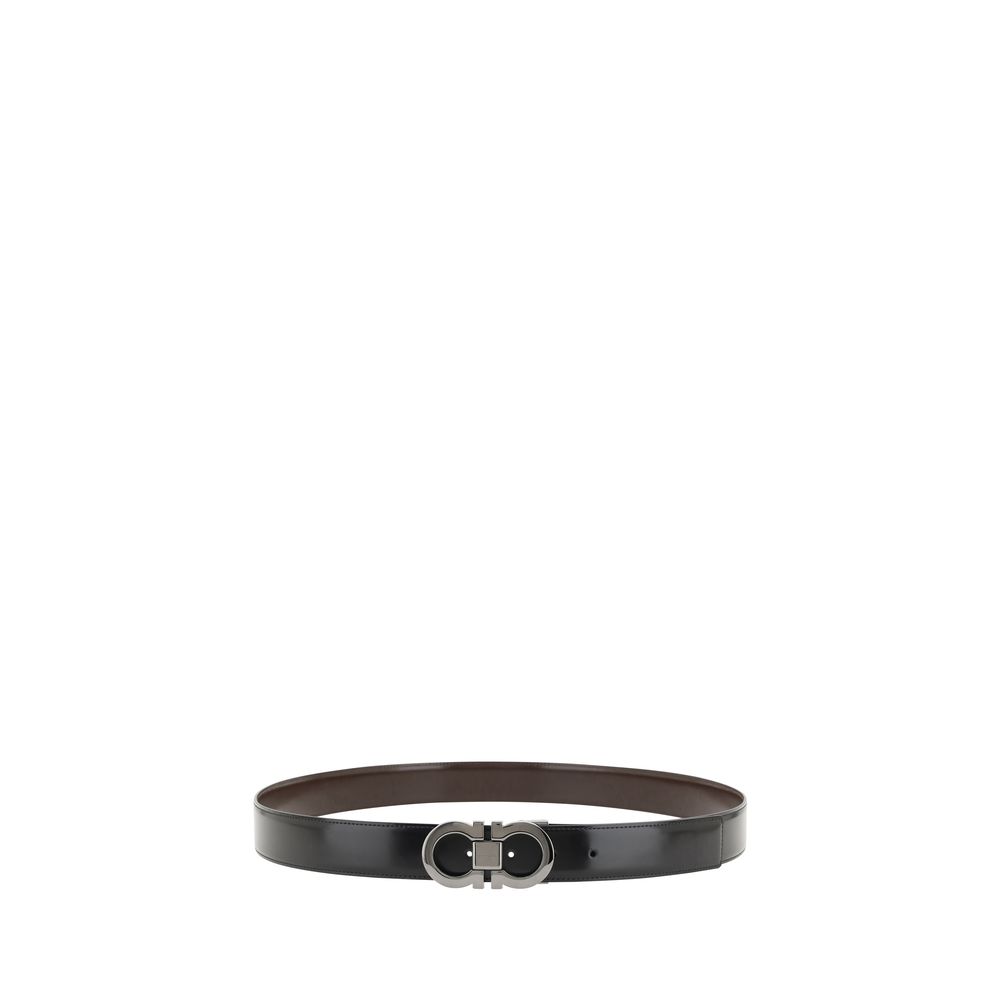 2026 New Arrival Ferragamo Black Calf Leather Bos Taurus Regular Belt