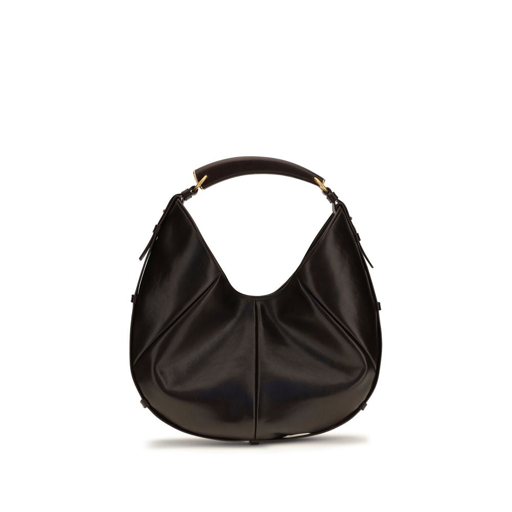 2026 New Arrival Saint Laurent Brown Calf Leather Bos Taurus Shoulder Bag