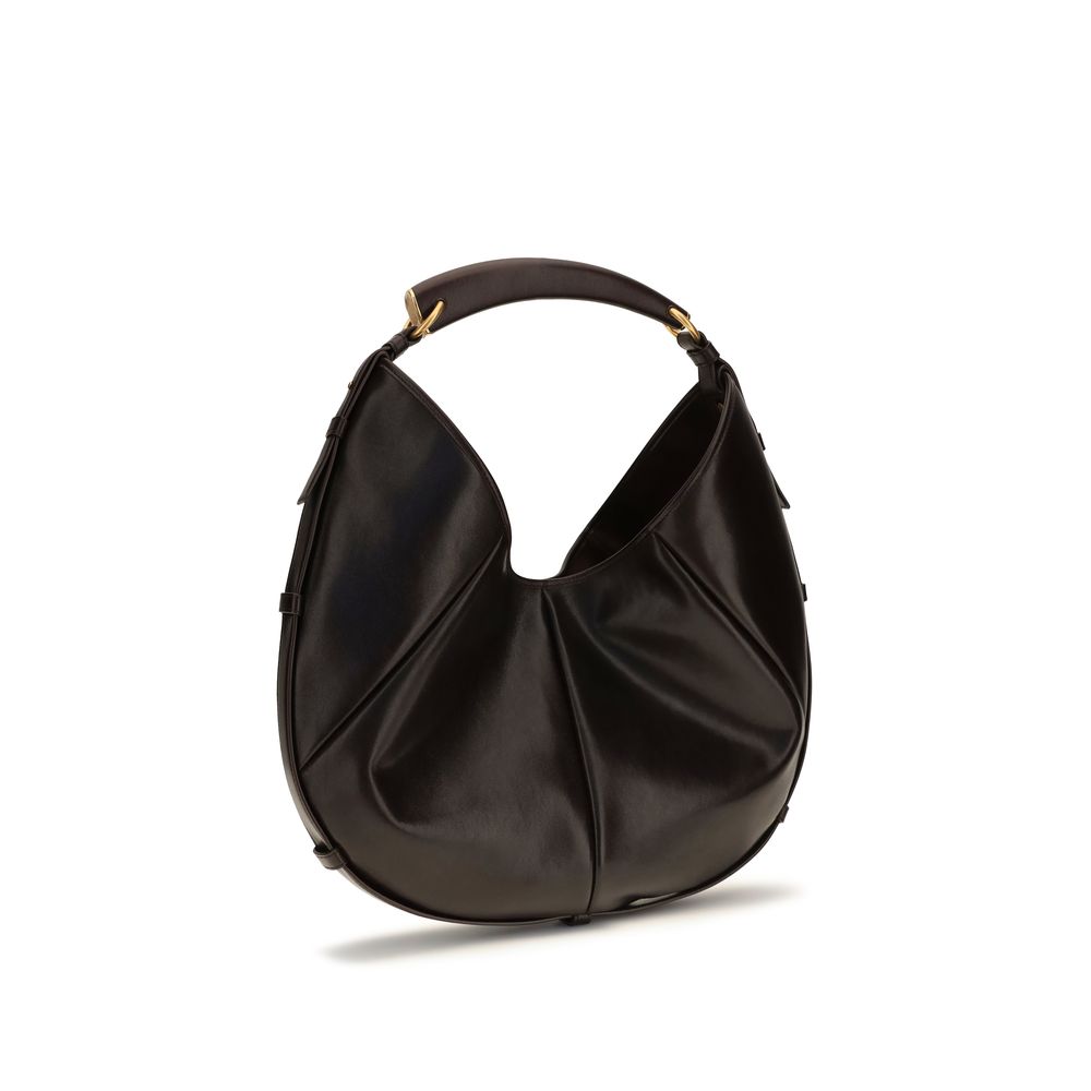 2026 New Arrival Saint Laurent Brown Calf Leather Bos Taurus Shoulder Bag