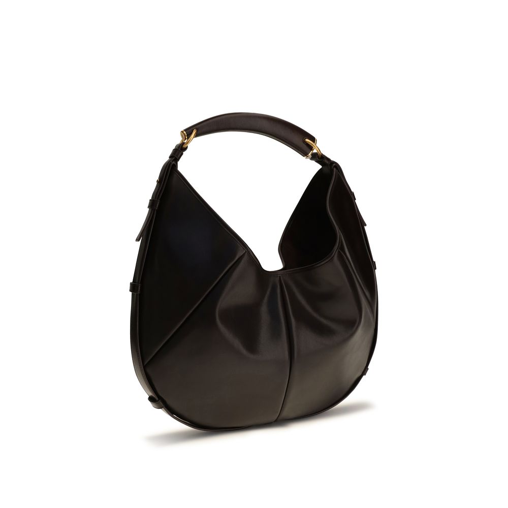 2026 New Arrival Saint Laurent Brown Calf Leather Bos Taurus Shoulder Bag