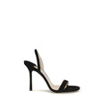 2026 New Arrival Jimmy Choo Black Calf Leather Bos Taurus Stiletto Heel Sandals