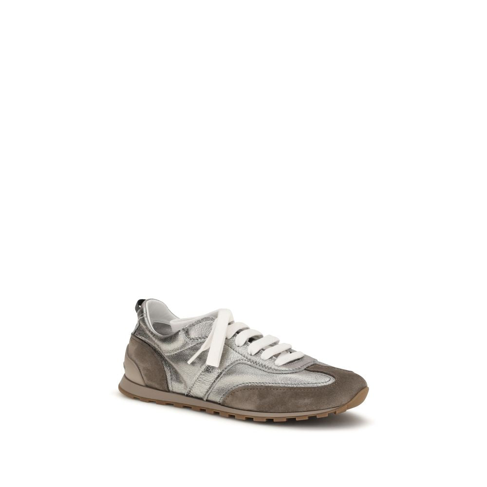 2026 New Arrival Brunello Cucinelli Multicolor Calf Leather Bos Taurus Athletic Sneakers