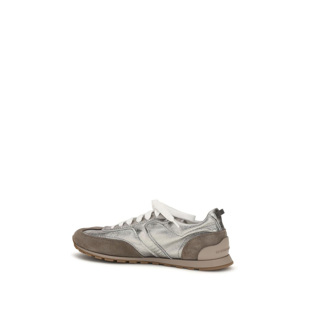 2026 New Arrival Brunello Cucinelli Multicolor Calf Leather Bos Taurus Athletic Sneakers