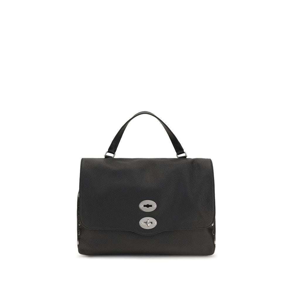 2026 New Arrival Zanellato Black Calf Leather Bos Taurus Shoulder Bag