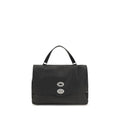 2026 New Arrival Zanellato Black Calf Leather Bos Taurus Shoulder Bag