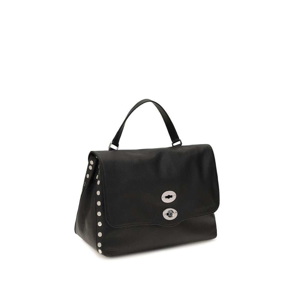 2026 New Arrival Zanellato Black Calf Leather Bos Taurus Shoulder Bag