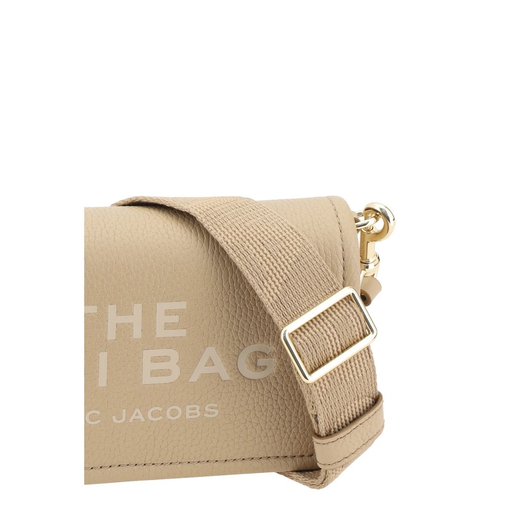 2026 New Arrival Marc Jacobs Beige Calf Leather Bos Taurus Shoulder Bag