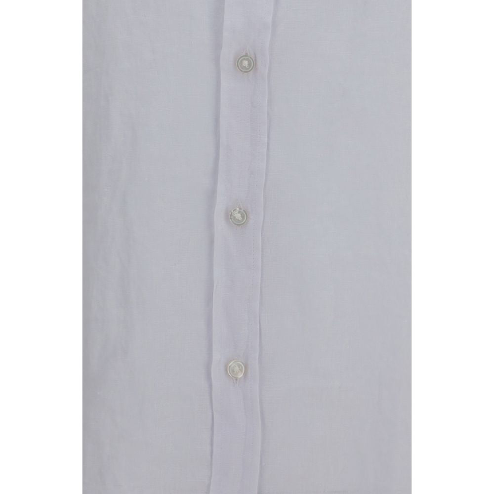 2026 New Arrival Hugo Boss Black White Linen Dress Shirt