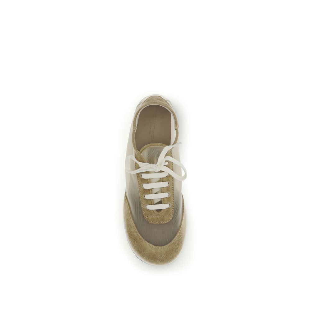 2026 New Arrival Dear Frances Beige Calf Leather Bos Taurus Low Top Sneakers