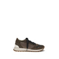 2026 New Arrival Brunello Cucinelli Brown Calf Leather Bos Taurus Athletic Sneakers