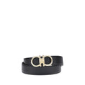2026 New Arrival Ferragamo Black Calf Leather Bos Taurus Regular Belt