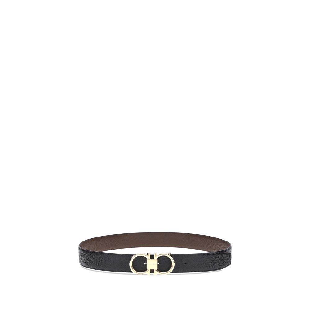 2026 New Arrival Ferragamo Black Calf Leather Bos Taurus Regular Belt