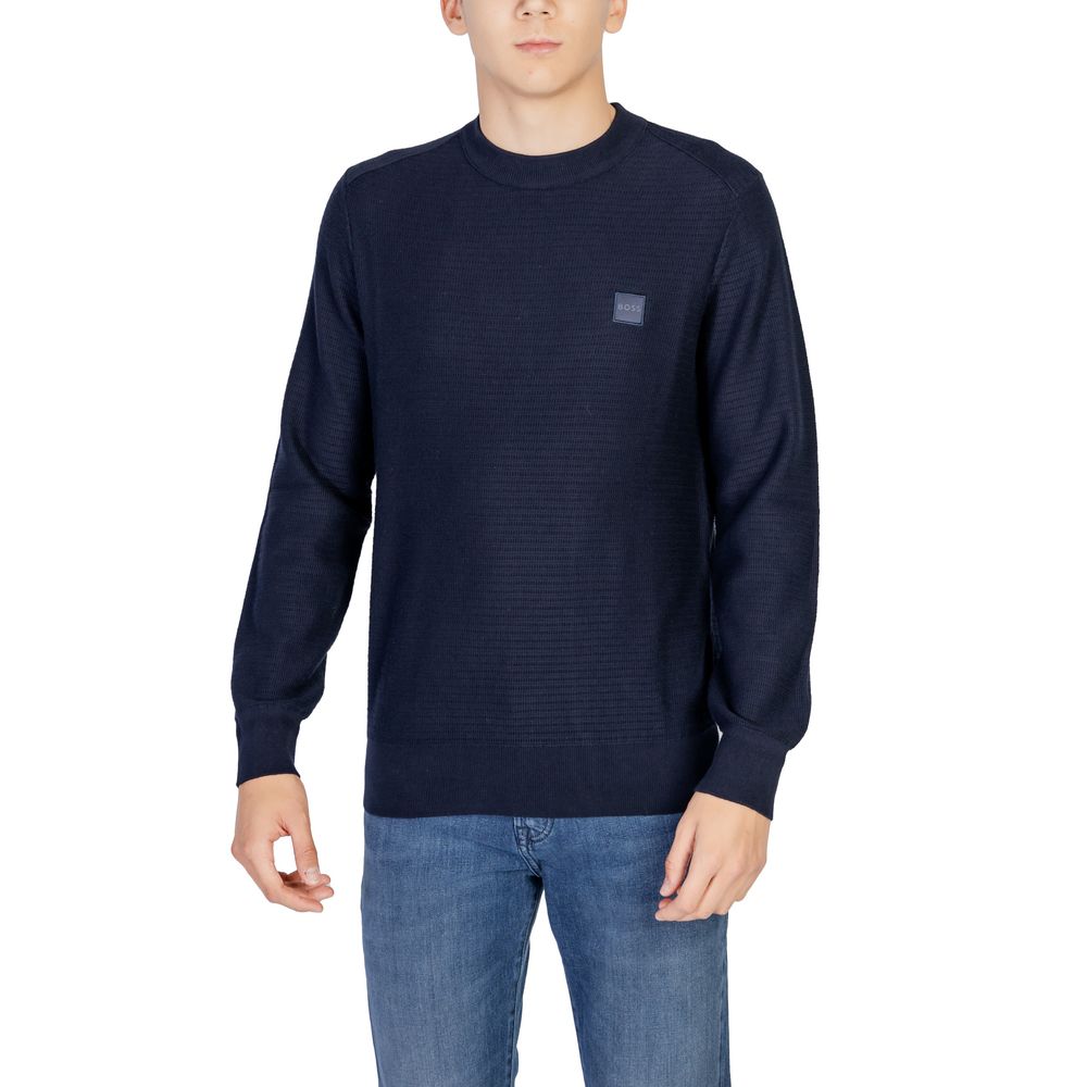 2026 New Arrival Hugo Boss Blue Cotton Sweatshirt