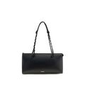 2026 New Arrival Jil Sander Black Calf Leather Bos Taurus Handbag