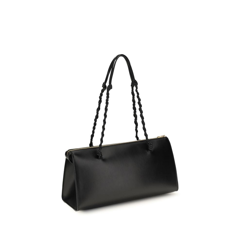 2026 New Arrival Jil Sander Black Calf Leather Bos Taurus Handbag