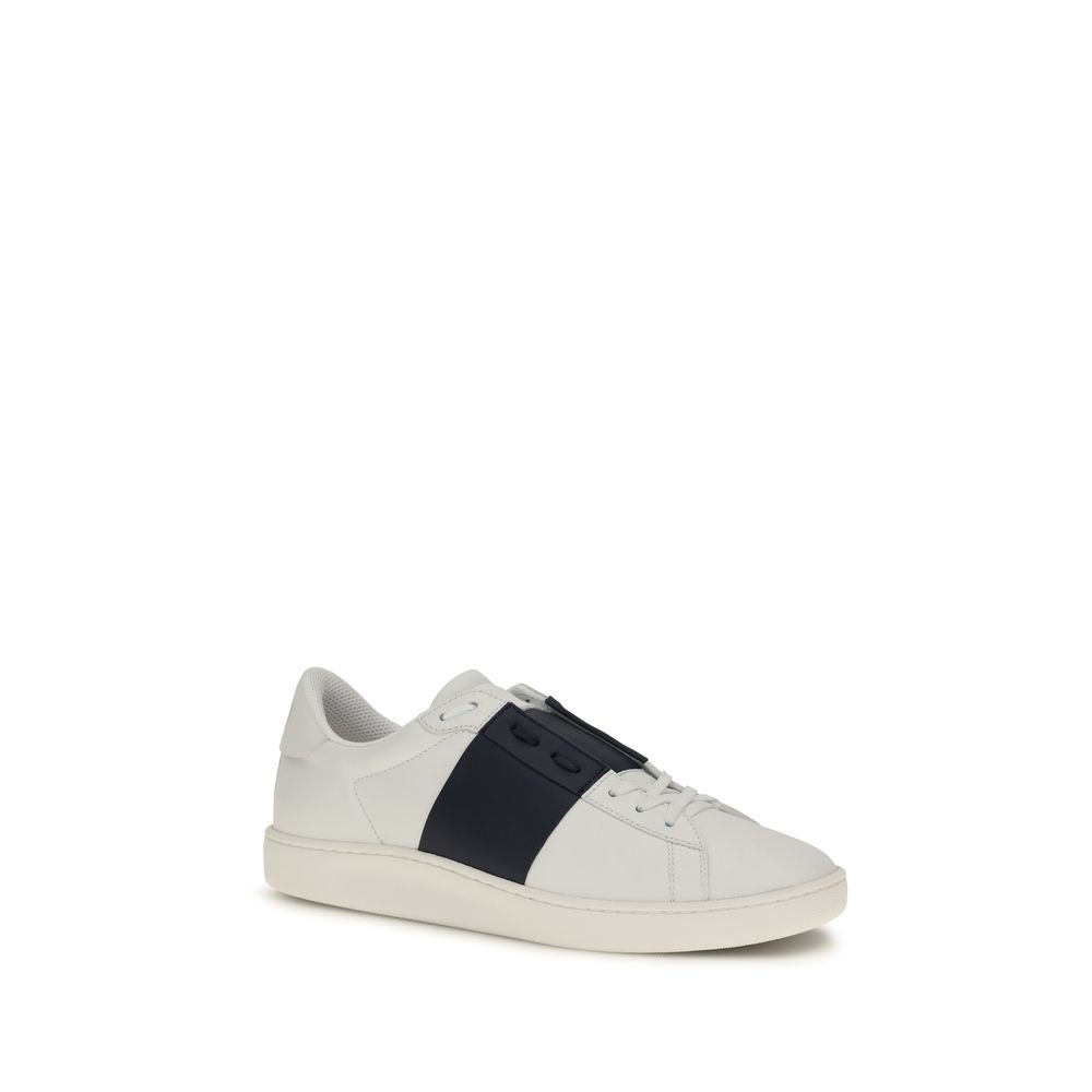 2026 New Arrival Valentino Garavani Blue Calf Leather Bos Taurus Low Top Sneakers