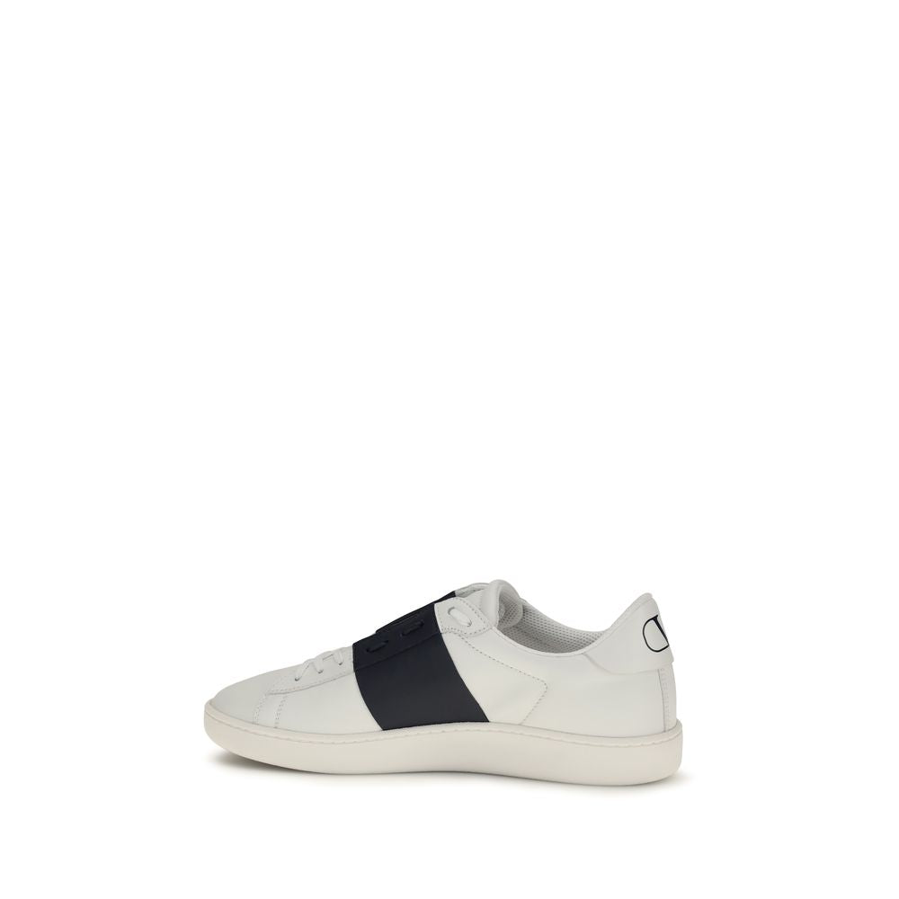 2026 New Arrival Valentino Garavani Blue Calf Leather Bos Taurus Low Top Sneakers