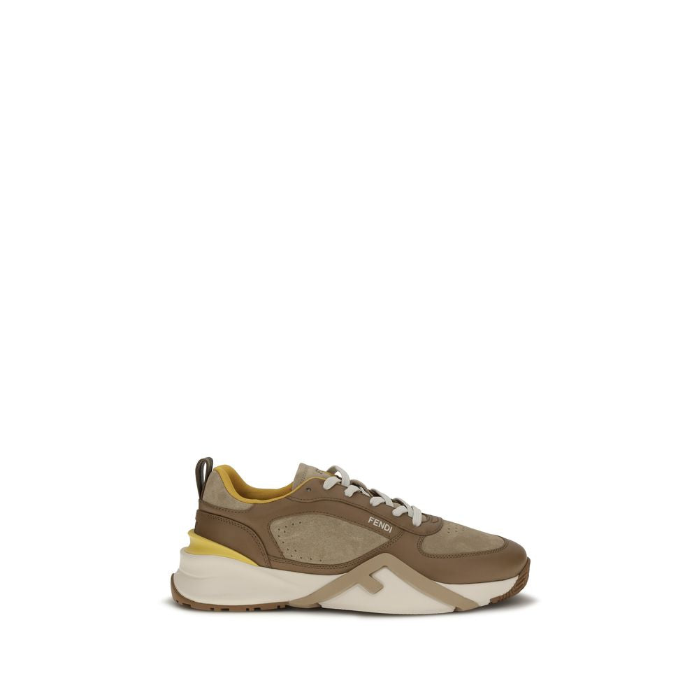 2026 New Arrival Fendi Multicolor Calf Leather Bos Taurus Athletic Sneakers