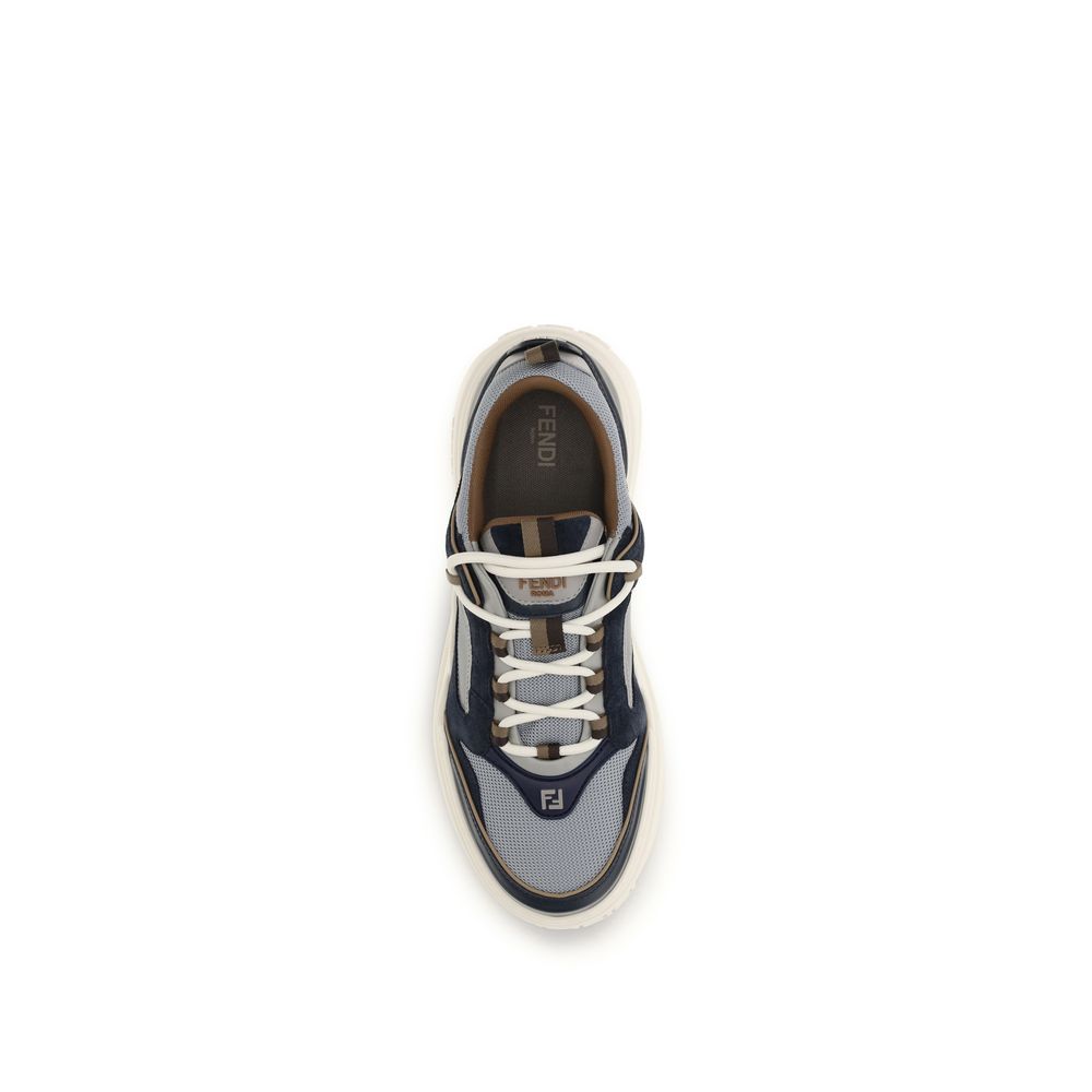 2026 New Arrival Fendi Multicolor Calf Leather Bos Taurus Athletic Sneakers