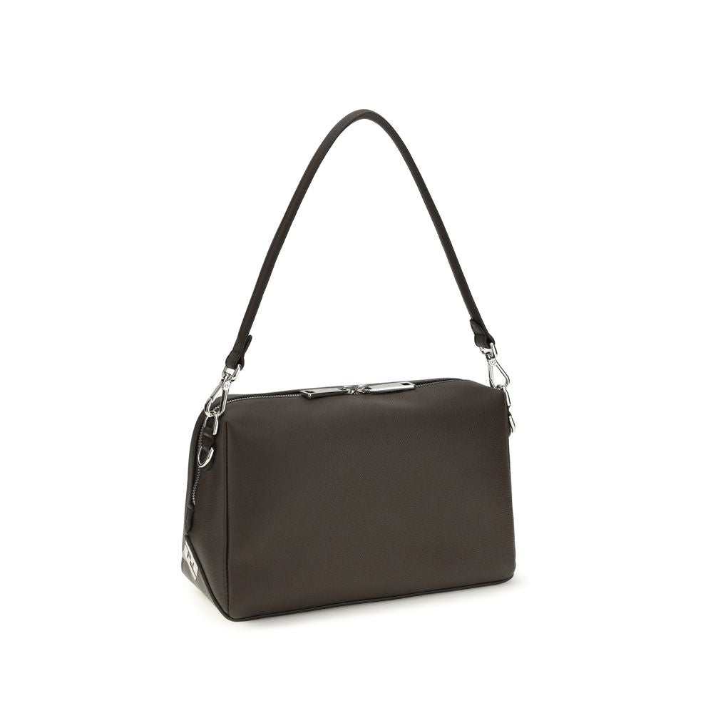 2026 New Arrival Fendi Brown Calf Leather Bos Taurus Shoulder Bag