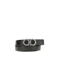 2026 New Arrival Ferragamo Black Calf Leather Bos Taurus Regular Belt