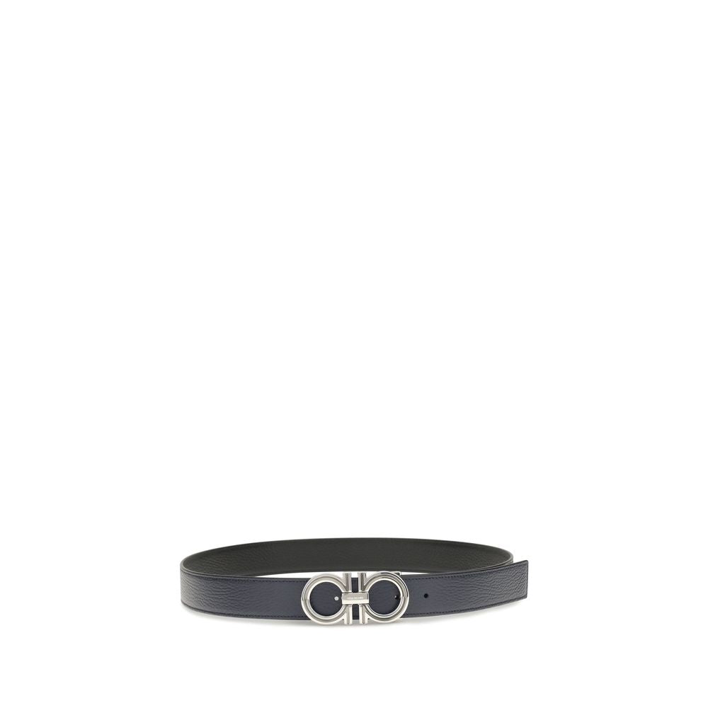 2026 New Arrival Ferragamo Blue Calf Leather Bos Taurus Belt