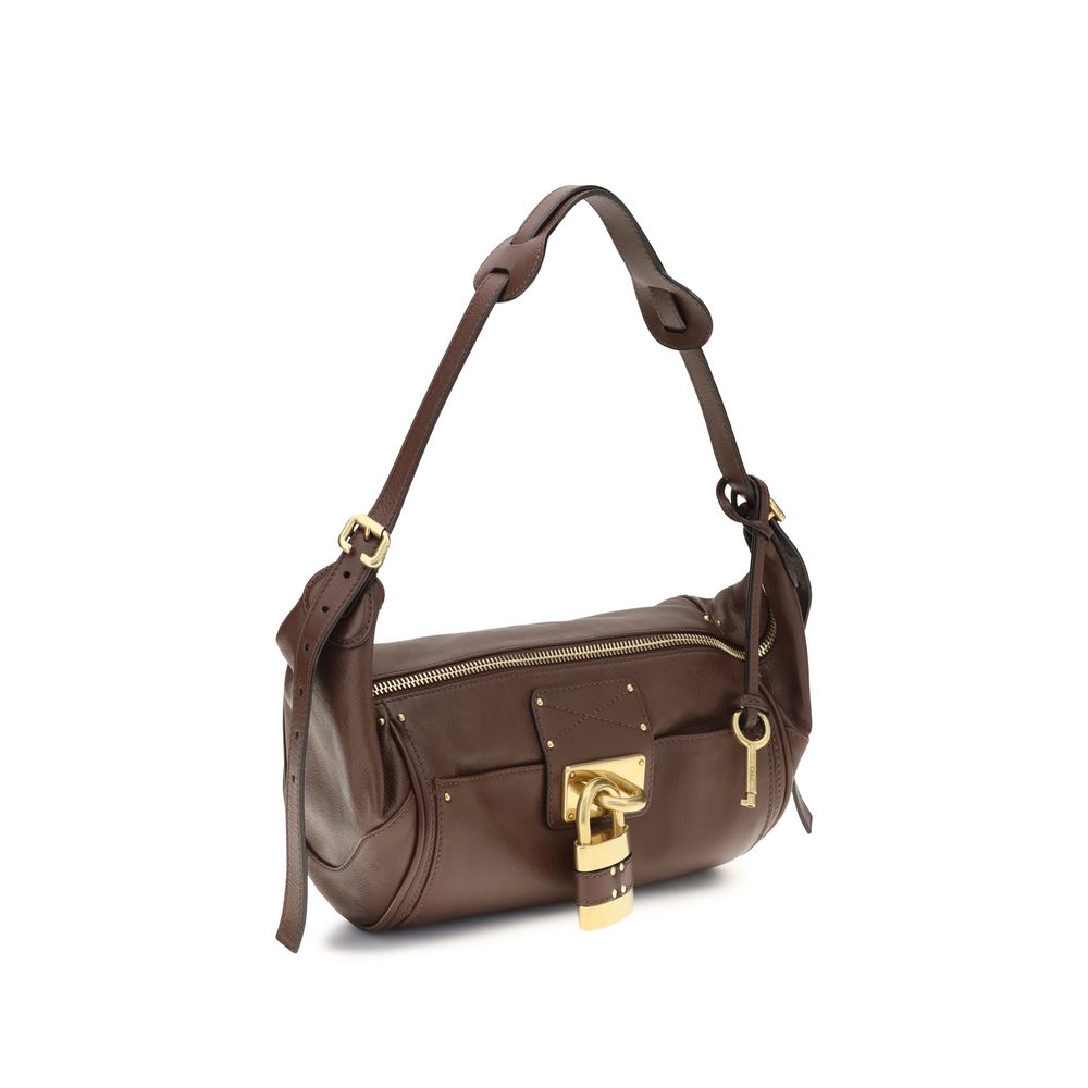 2026 New Arrival Chloé Brown Calf Leather Bos Taurus Shoulder Bag