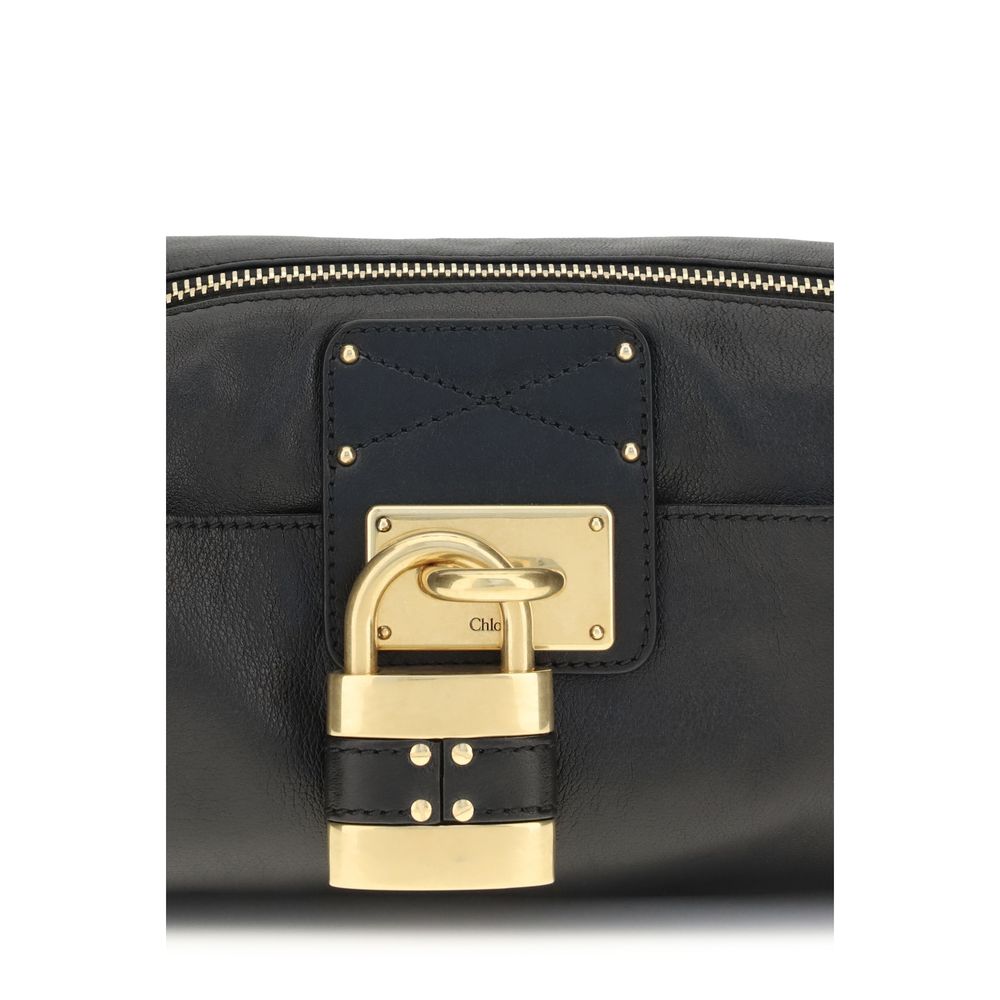 2026 New Arrival Chloé Black Calf Leather Bos Taurus Shoulder Bag