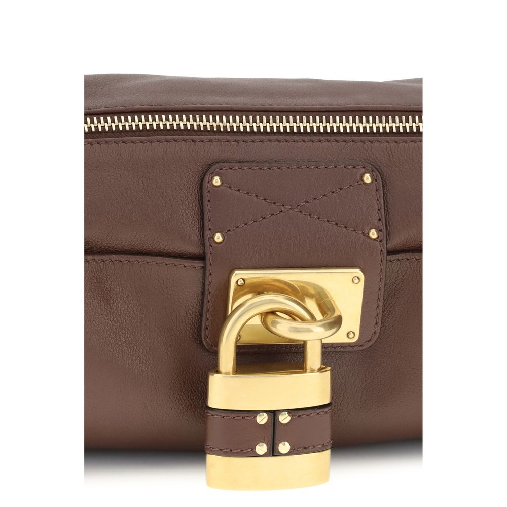 2026 New Arrival Chloé Brown Calf Leather Bos Taurus Shoulder Bag
