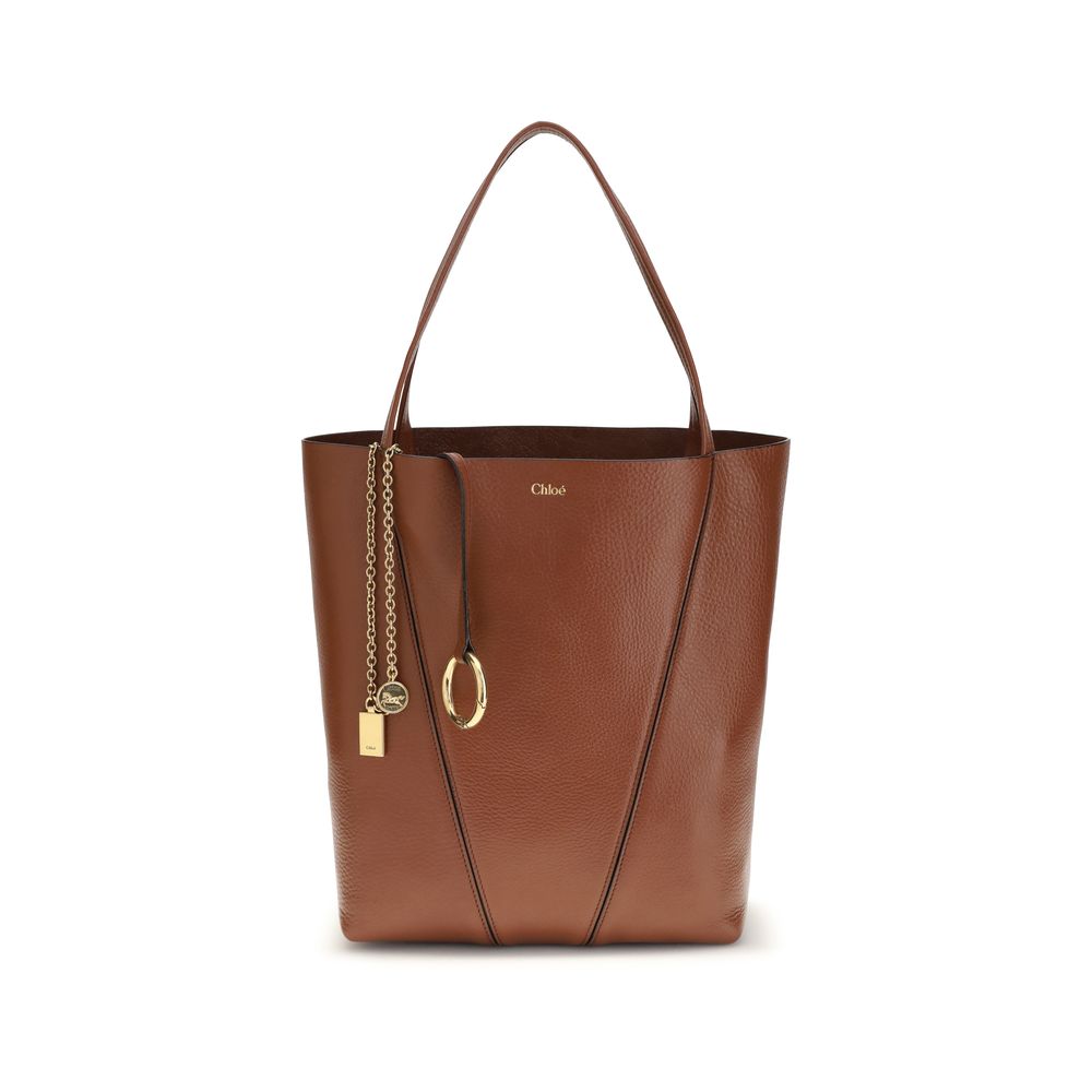 2026 New Arrival Chloé Brown Calf Leather Bos Taurus Shoulder Bag