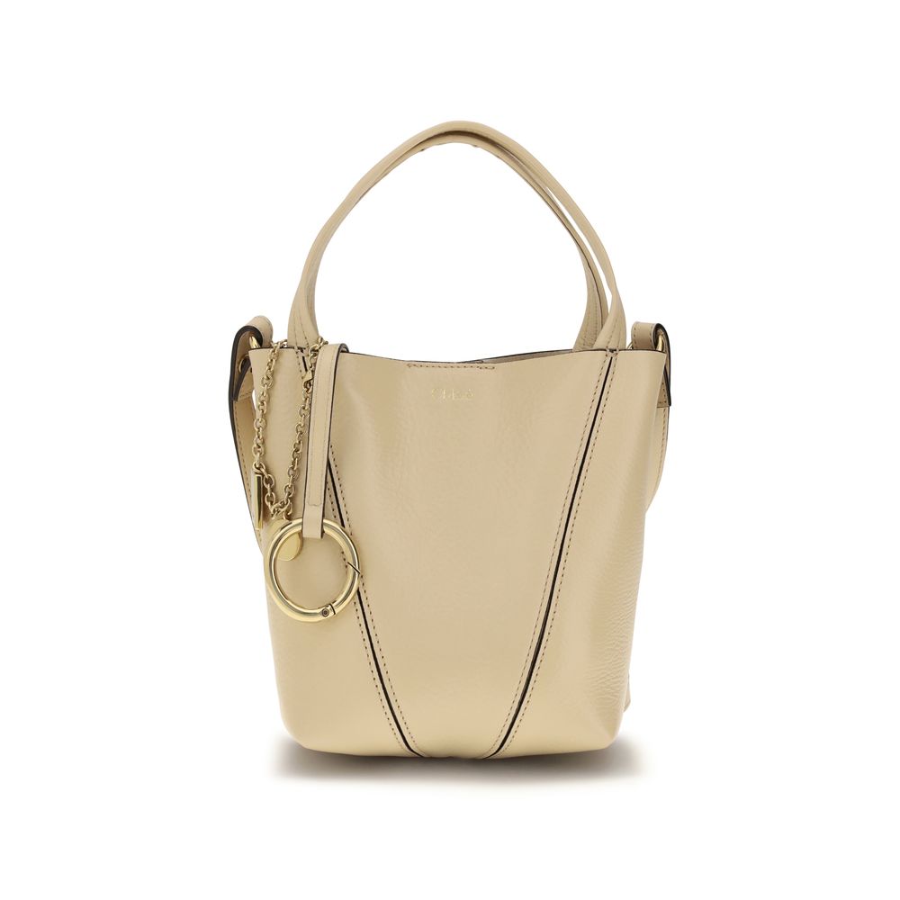 2026 New Arrival Chloé Beige Calf Leather Bos Taurus Shoulder Bag