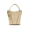 2026 New Arrival Chloé Beige Calf Leather Bos Taurus Shoulder Bag