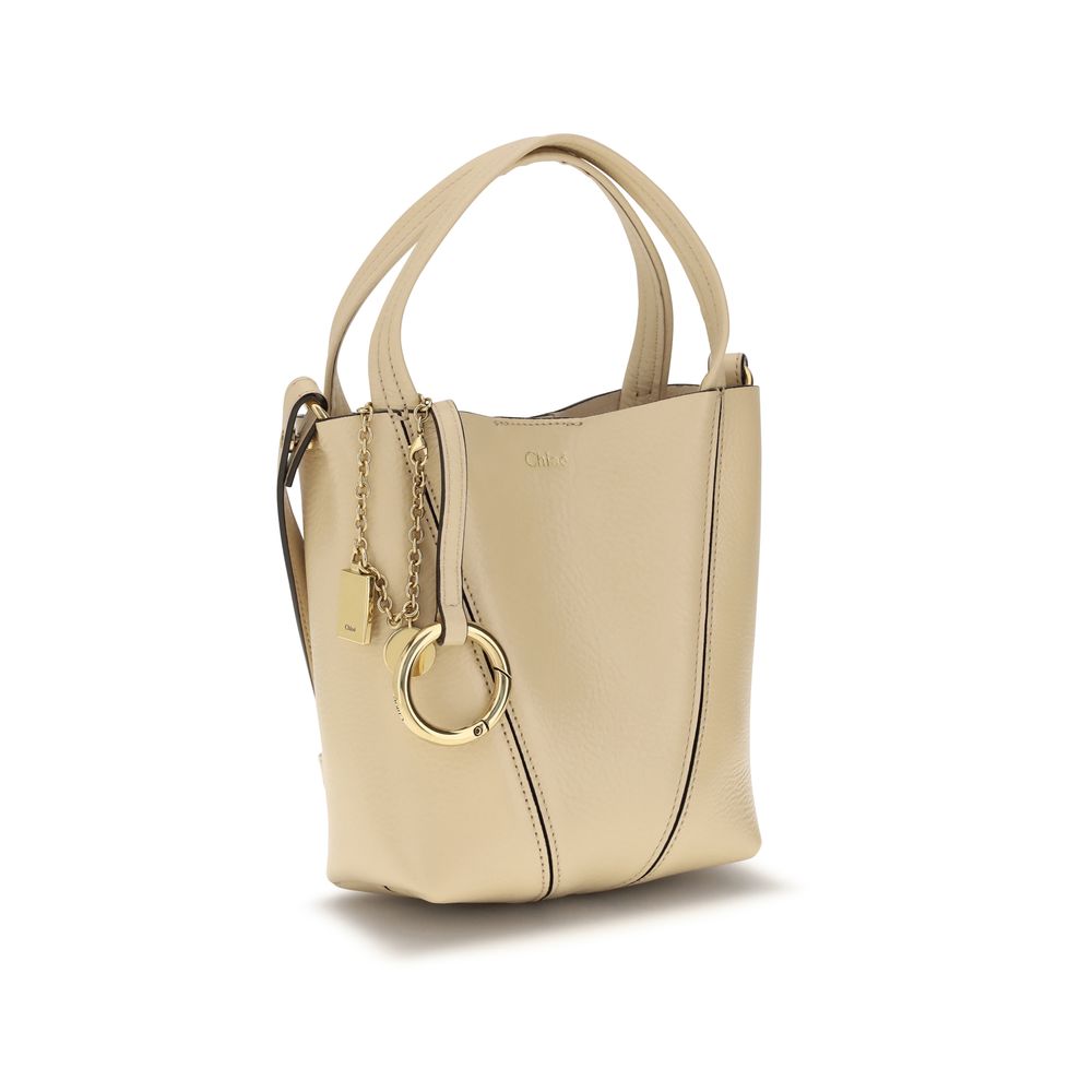 2026 New Arrival Chloé Beige Calf Leather Bos Taurus Shoulder Bag