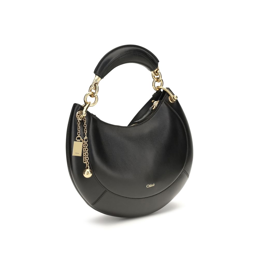 2026 New Arrival Chloé Black Calf Leather Bos Taurus Shoulder Bag