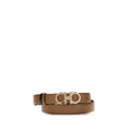 2026 New Arrival Ferragamo Brown Calf Leather Bos Taurus Regular Belt