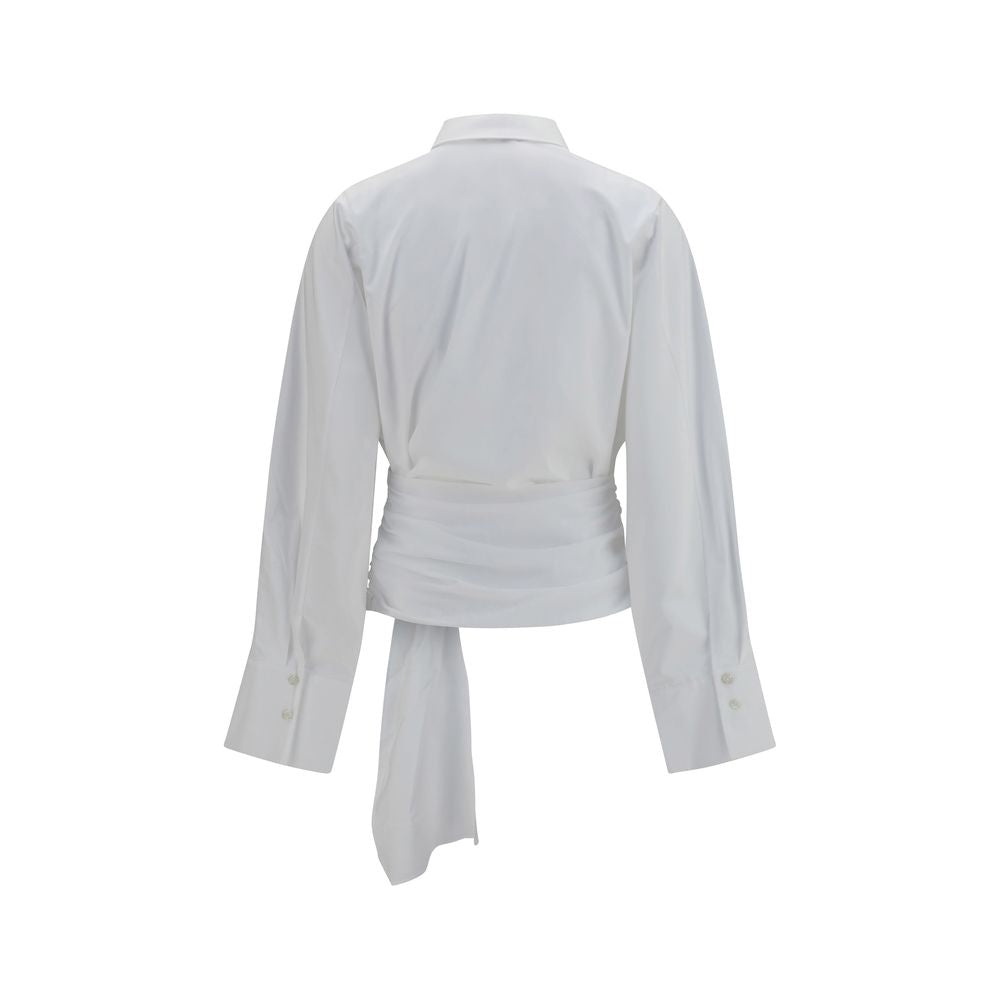 2026 New Arrival 7FOR White Cotton Dress Shirt