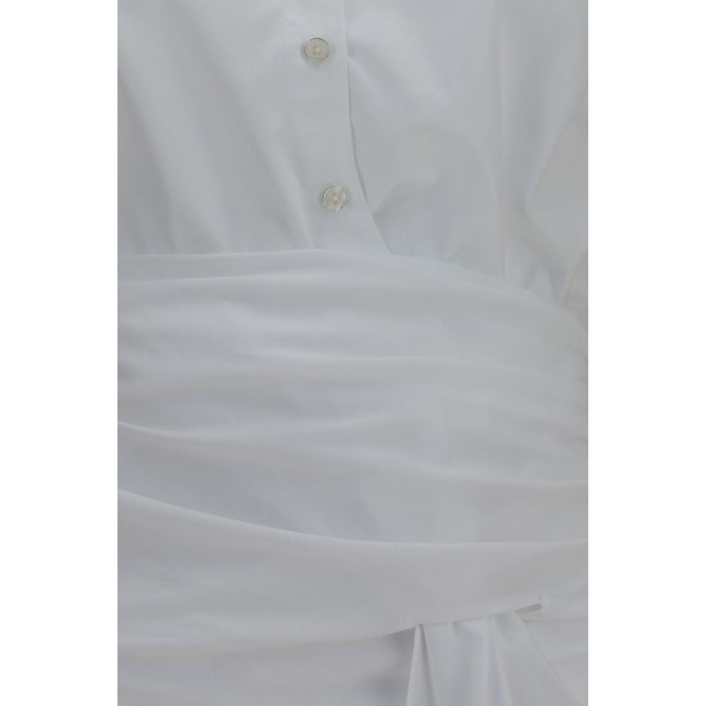 2026 New Arrival 7FOR White Cotton Dress Shirt
