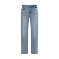 2026 New Arrival 7FOR Blue Cotton Straight-Leg Jeans