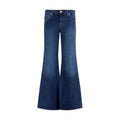 2026 New Arrival 7FOR Blue Cotton Flared Jeans