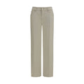 2026 New Arrival 7FOR Beige Cotton Straight-Leg Jeans