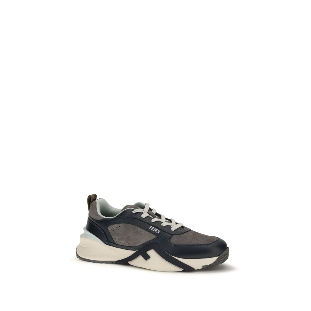 2026 New Arrival Fendi Multicolor Calf Leather Bos Taurus Athletic Sneakers